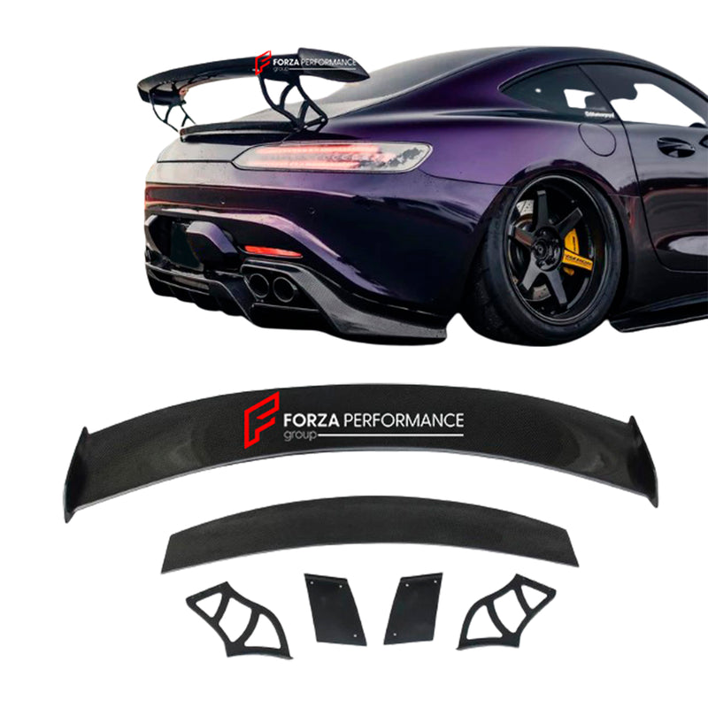 CARBON FIBER REAR SPOILER for MERCEDES BENZ C190 AMG GT GTS GTC GTR 2015 - 2021