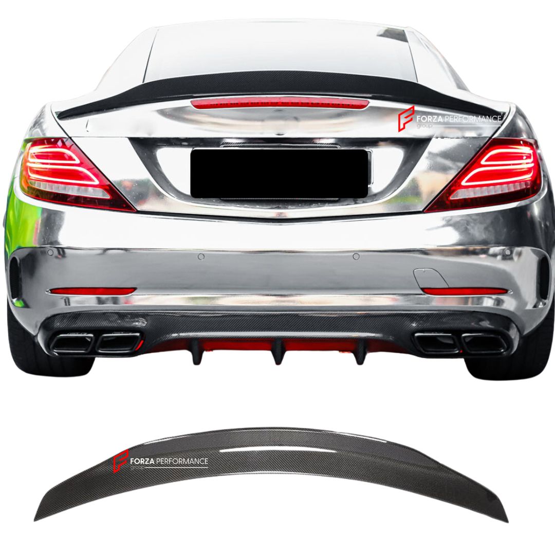 CARBON FIBER REAR SPOILER for MERCEDES BENZ SLK CLASS R172 SLK200 SLK350 SLC43 SLK55 2011 - 2020 FORZA PERFORMANCE Custom Fit
Set includes:

Rear Spoiler
Material: Carbon Fiber

NOTE: Professional installation is required.

Why “Contact Us for Pricing”?
We don’t display fixed prices because our goal is to offer you the most competitive deal possible. Product costs often decrease over time, and by requesting a quote, you’ll receive our most up-to-date price on market.

SECURED PAYMENT METHODS
PayPal (+4.4% f
