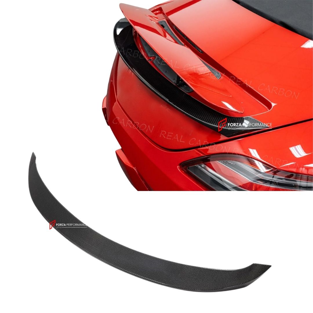 CARBON FIBER REAR SPOILER for MERCEDES BENZ SLS AMG C197 R197 2010 - 2013 FORZA PERFORMANCE Custom Fit
Set includes:

Rear Spoiler
Material: Carbon Fiber

NOTE: Professional installation is required.

Why “Contact Us for Pricing”?
We don’t display fixed prices because our goal is to offer you the most competitive deal possible. Product costs often decrease over time, and by requesting a quote, you’ll receive our most up-to-date price on market.

SECURED PAYMENT METHODS
PayPal (+4.4% fee)
Visa / Mastercard /