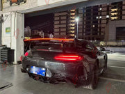 CARBON FIBER REAR SPOILER WING with LED for MERCEDES BENZ AMG GT GTS GTC GTR C190 2015 - 2021 Forza Performance custom fit buy carbon fiber rear spoiler wing with led