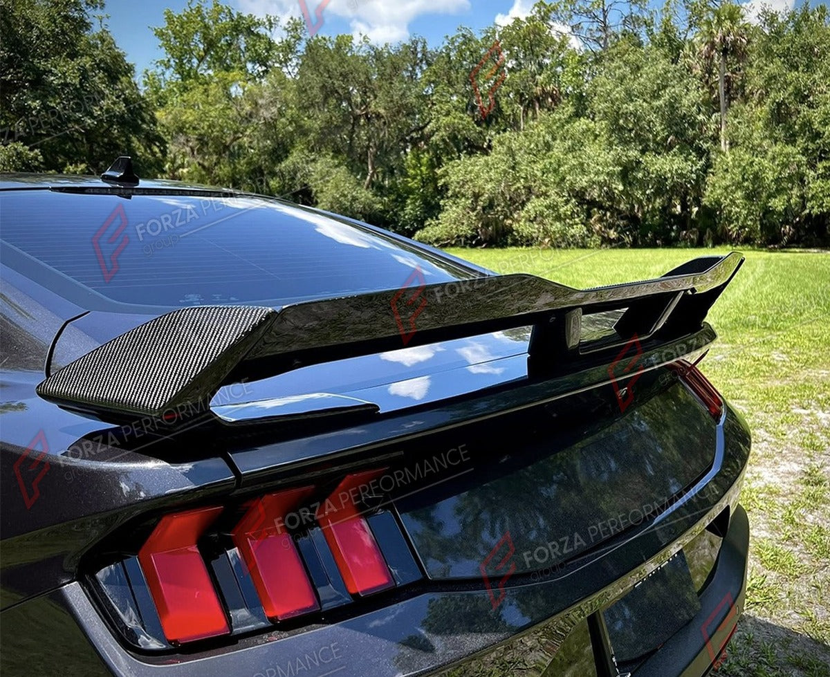 CARBON FIBER REAR WING SPOILER for FORD MUSTANG DARK HORSE 2024 - 2025 FORZA PERFORMANCE Custom Fit
Set includes:

Rear Wing Spoiler
Material: Carbon Fiber

NOTE: Professional installation is required.

Why “Contact Us for Pricing”?
We don’t display fixed prices because our goal is to offer you the most competitive deal possible. Product costs often decrease over time, and by requesting a quote, you’ll receive our most up-to-date price on market.

SECURED PAYMENT METHODS
PayPal (+4.4% fee)
Visa / Mastercard