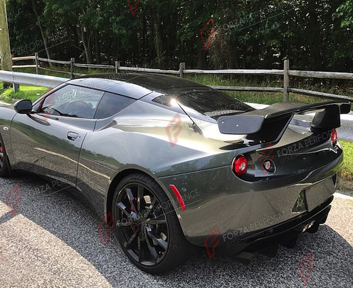 CARBON FIBER REAR WING SPOILER for LOTUS EVORA S 400 410 GT430 COUPE 2010 - 2016 FORZA PERFORMANCE Custom Fit
Set includes:

Rear Wing Spoiler
Material: Carbon Fiber

NOTE: Professional installation is required.

Why “Contact Us for Pricing”?
We don’t display fixed prices because our goal is to offer you the most competitive deal possible. Product costs often decrease over time, and by requesting a quote, you’ll receive our most up-to-date price on market.

SECURED PAYMENT METHODS
PayPal (+4.4% fee)
Visa / 
