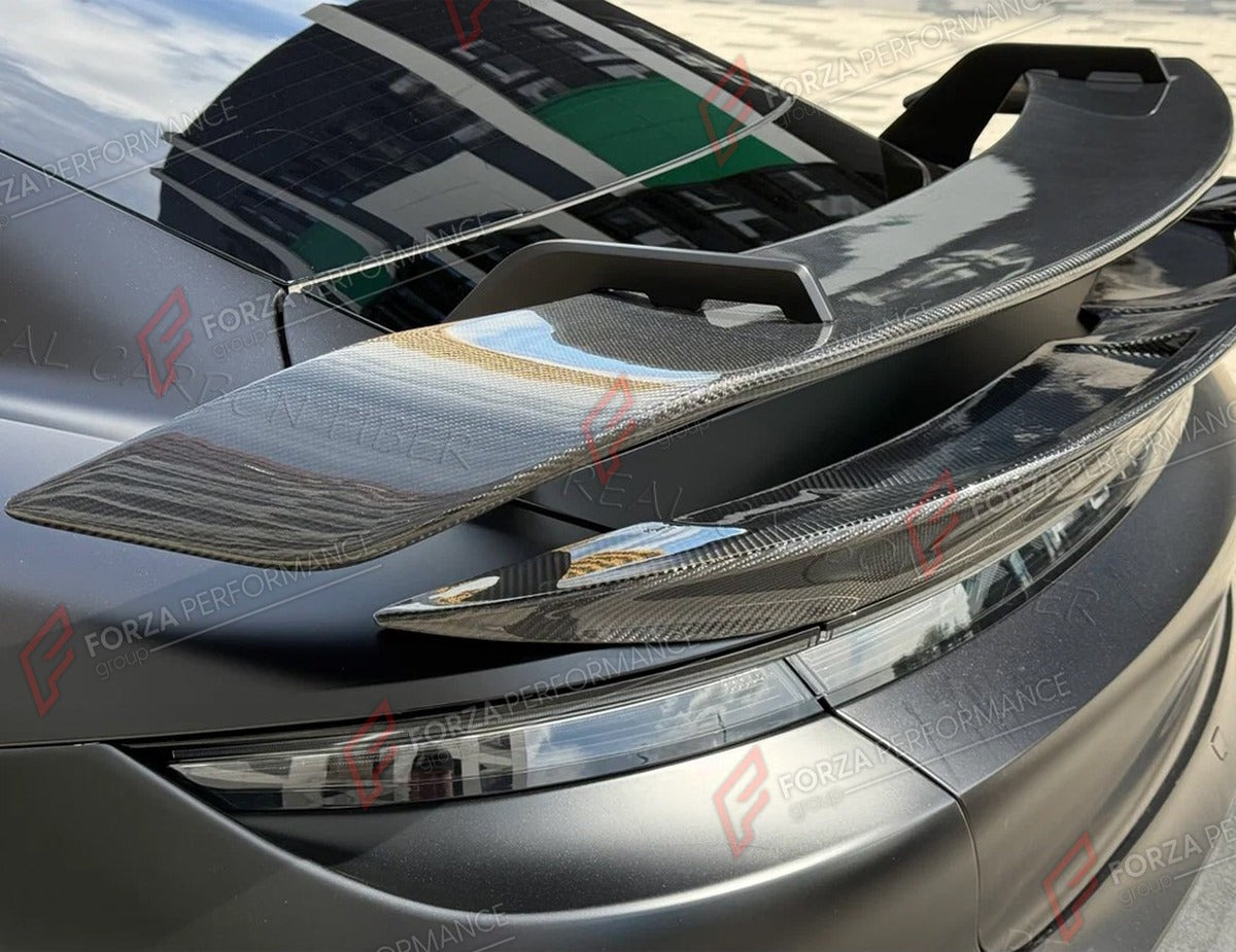 CARBON FIBER REAR WING SPOILER for PORSCHE TAYCAN BASE 4S 2019 - 2025 FORZA PERFORMANCE Custom Fit
Set includes:

Rear Wing Spoiler
Material: Carbon Fiber

NOTE: Professional installation is required.

Why “Contact Us for Pricing”?
We don’t display fixed prices because our goal is to offer you the most competitive deal possible. Product costs often decrease over time, and by requesting a quote, you’ll receive our most up-to-date price on market.

SECURED PAYMENT METHODS
PayPal (+4.4% fee)
Visa / Mastercard 