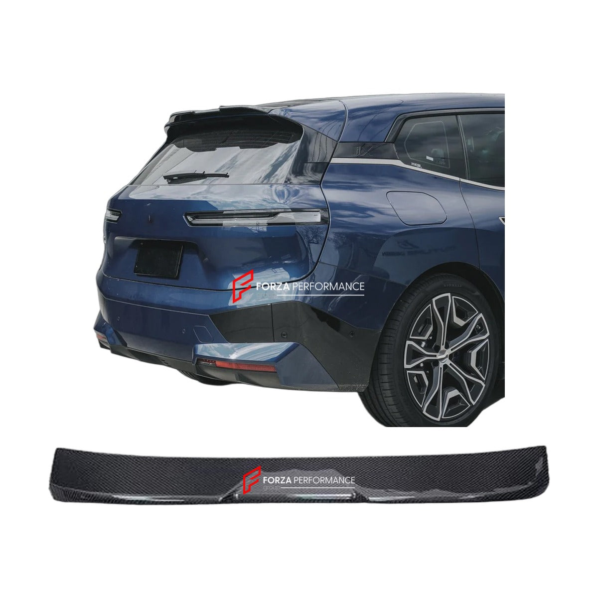CARBON FIBER ROOF SPOILER for BMW IX I20 M60 2022 - 2025 FORZA PERFORMANCE Custom Fit
Set includes:

Roof Spoiler
Material: Carbon Fiber

NOTE: Professional installation is required.

Why “Contact Us for Pricing”?
We don’t display fixed prices because our goal is to offer you the most competitive deal possible. Product costs often decrease over time, and by requesting a quote, you’ll receive our most up-to-date price on market.

SECURED PAYMENT METHODS
PayPal (+4.4% fee)
Visa / Mastercard / American Express