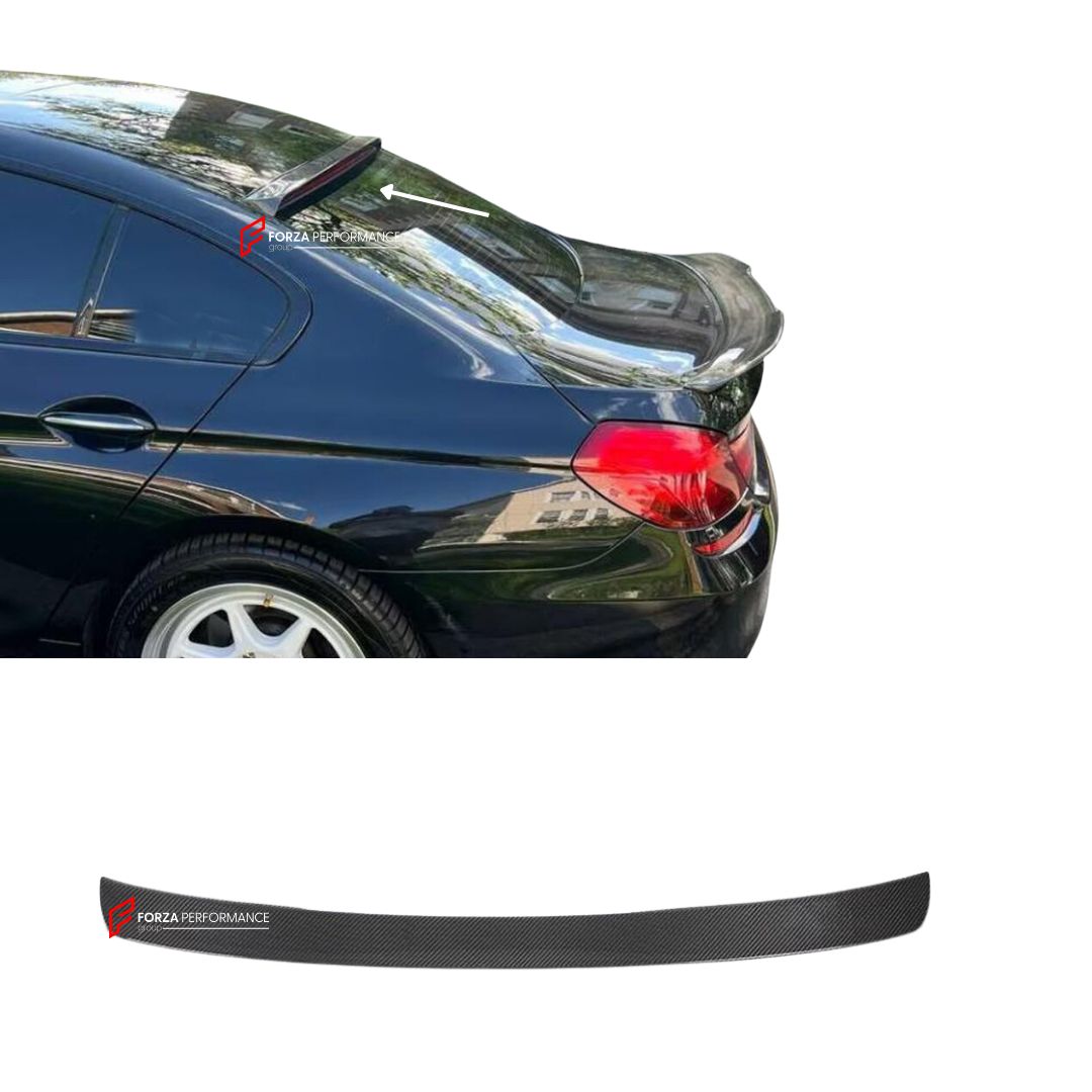 CARBON FIBER ROOF SPOILER for BMW M6 F06 640I 650I GRAN COUPE 2012 - 2019 FORZA PERFORMANCE Custom Fit
Set includes:

Roof Spoiler
Material: Carbon Fiber

NOTE: Professional installation is required.

Why “Contact Us for Pricing”?
We don’t display fixed prices because our goal is to offer you the most competitive deal possible. Product costs often decrease over time, and by requesting a quote, you’ll receive our most up-to-date price on market.

SECURED PAYMENT METHODS
PayPal (+4.4% fee)
Visa / Mastercard /