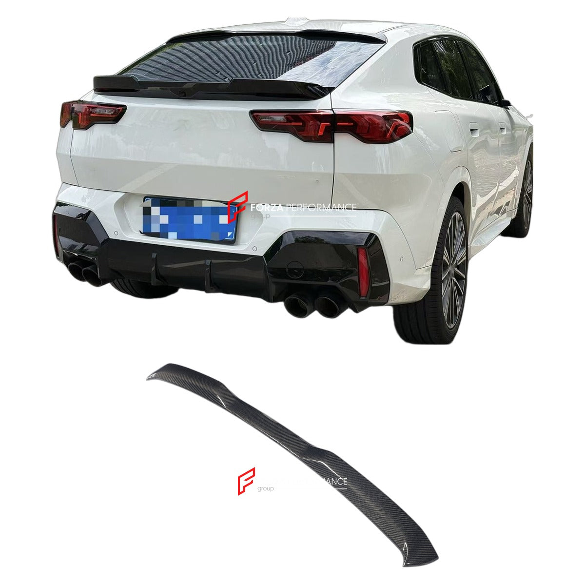 CARBON FIBER ROOF SPOILER for BMW X2 U2010 2024 - 2025 FORZA PERFORMANCE Custom Fit
Set includes:

Roof Spoiler
Material: Carbon Fiber

NOTE: Professional installation is required.

Why “Contact Us for Pricing”?
We don’t display fixed prices because our goal is to offer you the most competitive deal possible. Product costs often decrease over time, and by requesting a quote, you’ll receive our most up-to-date price on market.

SECURED PAYMENT METHODS
PayPal (+4.4% fee)
Visa / Mastercard / American Express (