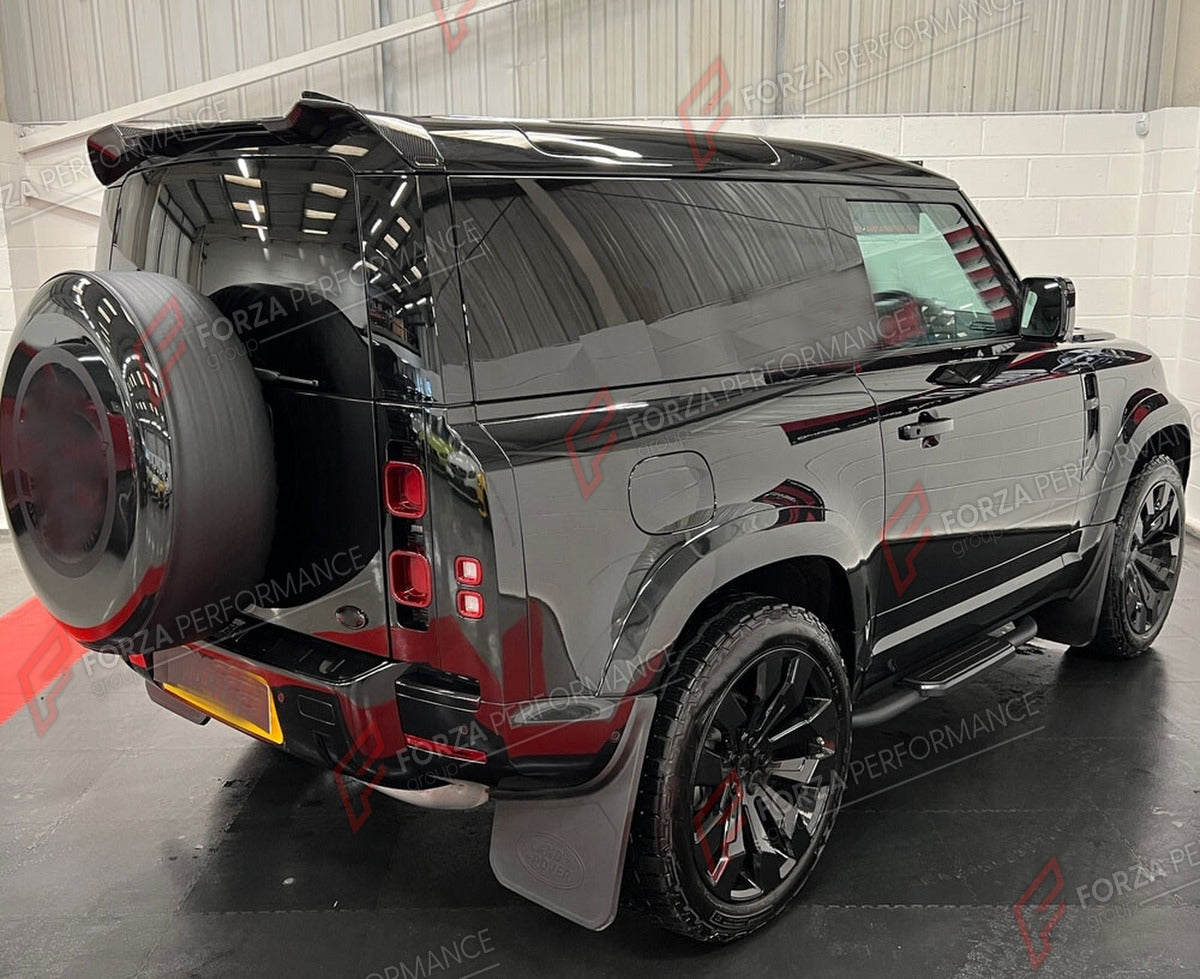 CARBON FIBER ROOF SPOILER for LAND ROVER DEFENDER L663 90 110 2020 - 2023 FORZA PERFORMANCE Custom Fit
Set includes:

Roof Spoiler
Material: Carbon Fiber

NOTE: Professional installation is required.

Why “Contact Us for Pricing”?
We don’t display fixed prices because our goal is to offer you the most competitive deal possible. Product costs often decrease over time, and by requesting a quote, you’ll receive our most up-to-date price on market.

SECURED PAYMENT METHODS
PayPal (+4.4% fee)
Visa / Mastercard /