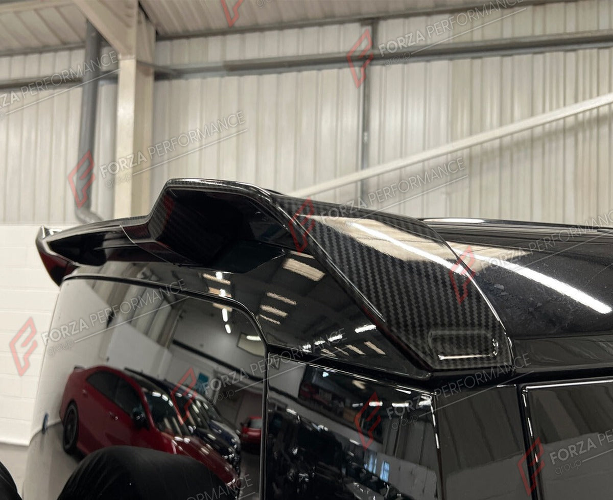 CARBON FIBER ROOF SPOILER for LAND ROVER DEFENDER L663 90 110 2020 - 2023 FORZA PERFORMANCE Custom Fit
Set includes:

Roof Spoiler
Material: Carbon Fiber

NOTE: Professional installation is required.

Why “Contact Us for Pricing”?
We don’t display fixed prices because our goal is to offer you the most competitive deal possible. Product costs often decrease over time, and by requesting a quote, you’ll receive our most up-to-date price on market.

SECURED PAYMENT METHODS
PayPal (+4.4% fee)
Visa / Mastercard /