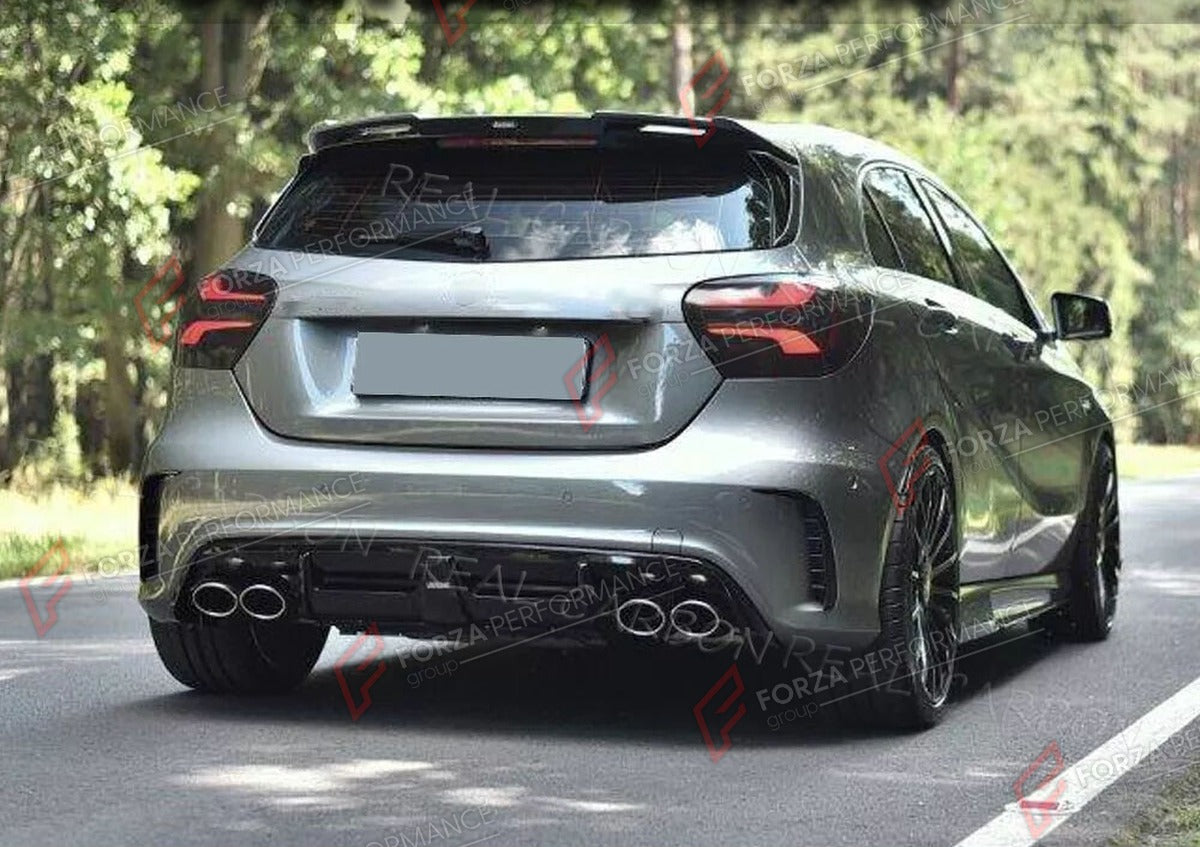 CARBON FIBER ROOF SPOILER for MERCEDES BENZ A CLASS W176 A200 A250 A45 2014 - 2017 FORZA PERFORMANCE Custom Fit
Set includes:

Roof Spoiler
Material: Carbon Fiber

NOTE: Professional installation is required.

Why “Contact Us for Pricing”?
We don’t display fixed prices because our goal is to offer you the most competitive deal possible. Product costs often decrease over time, and by requesting a quote, you’ll receive our most up-to-date price on market.

SECURED PAYMENT METHODS
PayPal (+4.4% fee)
Visa / Mas