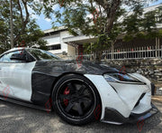 CARBON FIBER SIDE FENDERS for TOYOTA SUPRA GR A90 A91 2019+ FORZA PERFORMANCE Custom Fit
Set includes:

Side Fenders
Material: Carbon Fiber

NOTE: Professional installation is required.

Why “Contact Us for Pricing”?
We don’t display fixed prices because our goal is to offer you the most competitive deal possible. Product costs often decrease over time, and by requesting a quote, you’ll receive our most up-to-date price on market.

SECURED PAYMENT METHODS
PayPal (+4.4% fee)
Visa / Mastercard / American Expr