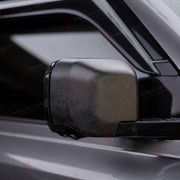 CARBON FIBER SIDE MIRROR COVERS for LAND ROVER DEFENDER 90 110 130 L663 2020+

Set includes:
Side Mirror Covers

Material: Carbon Fiber (Can be made in Forged Carbon pattern)

NOTE: Professional installation is required.