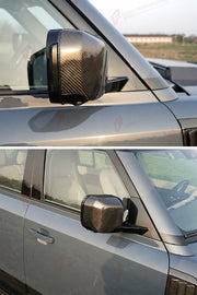 CARBON FIBER SIDE MIRROR COVERS for LAND ROVER DEFENDER 90 110 130 L663 2020+

Set includes:
Side Mirror Covers

Material: Carbon Fiber (Can be made in Forged Carbon pattern)

NOTE: Professional installation is required.