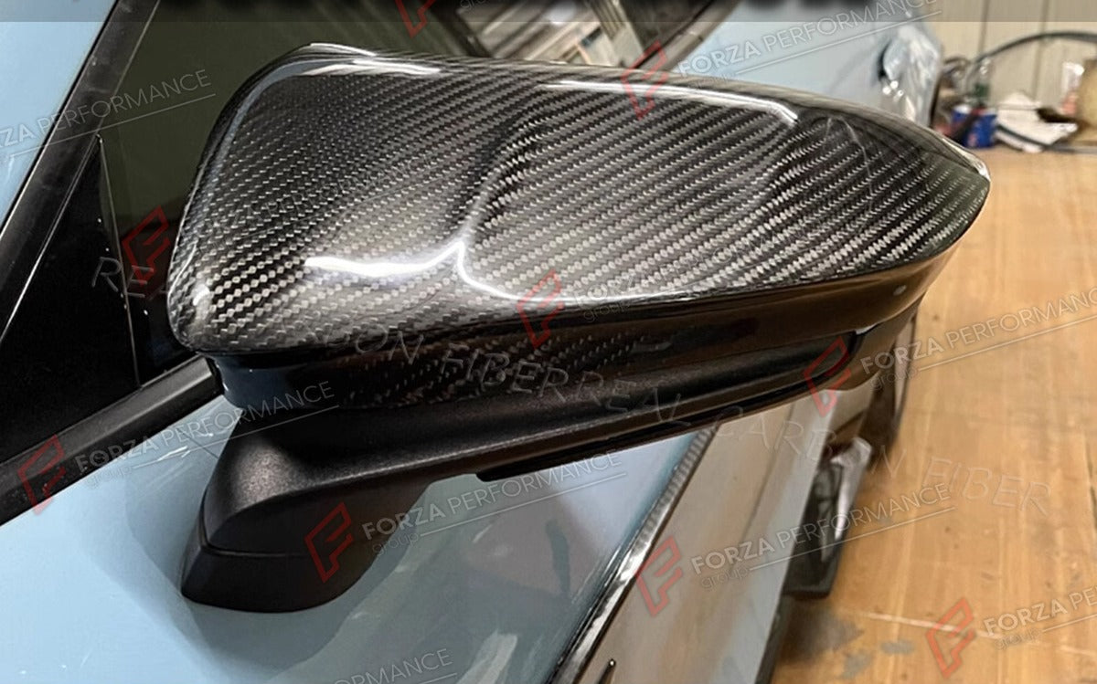 CARBON FIBER SIDE MIRROR COVERS for PORSCHE TAYCAN TURBO S 2019 - 2024 FORZA PERFORMANCE Custom Fit
Set includes:

Side Mirror Covers
Material: Carbon Fiber

NOTE: Professional installation is required.

Why “Contact Us for Pricing”?
We don’t display fixed prices because our goal is to offer you the most competitive deal possible. Product costs often decrease over time, and by requesting a quote, you’ll receive our most up-to-date price on market.

SECURED PAYMENT METHODS
PayPal (+4.4% fee)
Visa / Mastercar