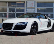 CARBON FIBER SIDE SKIRTS for AUDI R8 V8 V10 2008 - 2015 FORZA PERFORMANCE Custom Fit
Set includes:

Side Skirts
Material: Carbon Fiber

NOTE: Professional installation is required.

Why “Contact Us for Pricing”?
We don’t display fixed prices because our goal is to offer you the most competitive deal possible. Product costs often decrease over time, and by requesting a quote, you’ll receive our most up-to-date price on market.

SECURED PAYMENT METHODS
PayPal (+4.4% fee)
Visa / Mastercard / American Express (