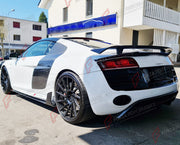 CARBON FIBER SIDE SKIRTS for AUDI R8 V8 V10 2008 - 2015 FORZA PERFORMANCE Custom Fit
Set includes:

Side Skirts
Material: Carbon Fiber

NOTE: Professional installation is required.

Why “Contact Us for Pricing”?
We don’t display fixed prices because our goal is to offer you the most competitive deal possible. Product costs often decrease over time, and by requesting a quote, you’ll receive our most up-to-date price on market.

SECURED PAYMENT METHODS
PayPal (+4.4% fee)
Visa / Mastercard / American Express (