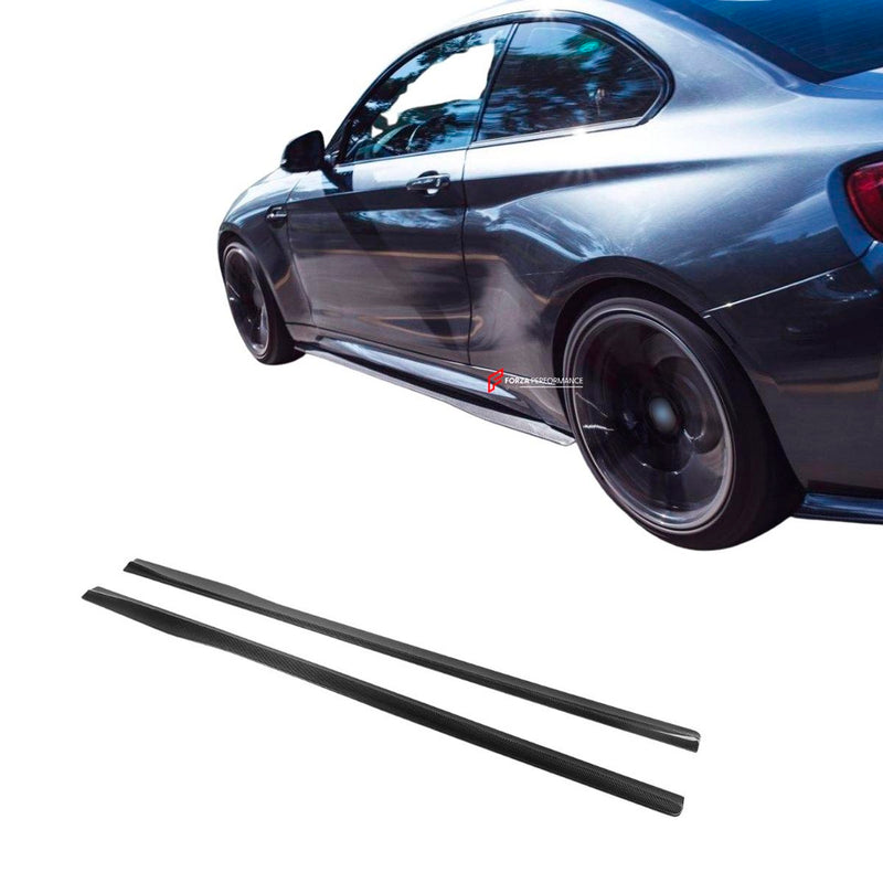 CARBON FIBER SIDE SKIRTS for BMW M2 F87 2016 - 2020
