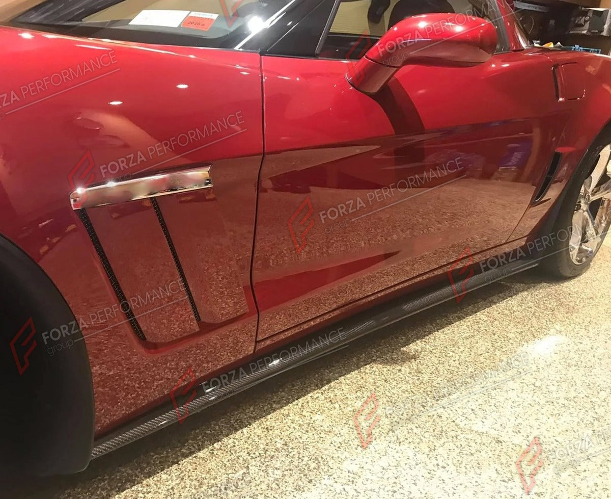 CARBON FIBER SIDE SKIRTS for CHEVROLET CORVETTE C6 ZR1 2006 - 2013 FORZA PERFORMANCE Custom Fit
Set includes:

Side Skirts
Material: Carbon Fiber

NOTE: Professional installation is required.

Why “Contact Us for Pricing”?
We don’t display fixed prices because our goal is to offer you the most competitive deal possible. Product costs often decrease over time, and by requesting a quote, you’ll receive our most up-to-date price on market.

SECURED PAYMENT METHODS
PayPal (+4.4% fee)
Visa / Mastercard / America