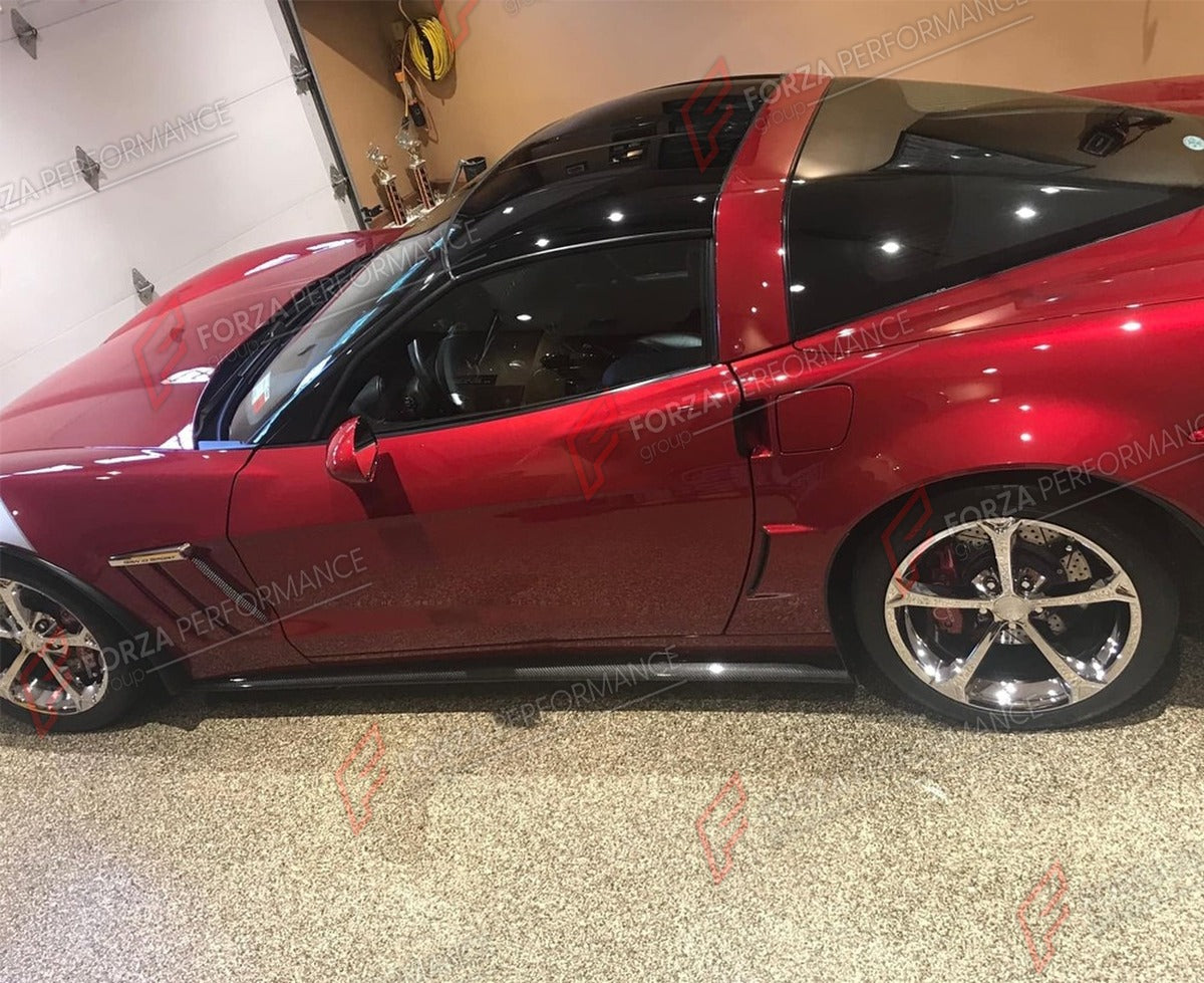 CARBON FIBER SIDE SKIRTS for CHEVROLET CORVETTE C6 ZR1 2006 - 2013 FORZA PERFORMANCE Custom Fit
Set includes:

Side Skirts
Material: Carbon Fiber

NOTE: Professional installation is required.

Why “Contact Us for Pricing”?
We don’t display fixed prices because our goal is to offer you the most competitive deal possible. Product costs often decrease over time, and by requesting a quote, you’ll receive our most up-to-date price on market.

SECURED PAYMENT METHODS
PayPal (+4.4% fee)
Visa / Mastercard / America