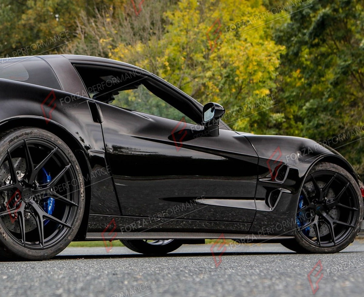 CARBON FIBER SIDE SKIRTS for CHEVROLET CORVETTE C6 ZR1 2006 - 2013 FORZA PERFORMANCE Custom Fit
Set includes:

Side Skirts
Material: Carbon Fiber

NOTE: Professional installation is required.

Why “Contact Us for Pricing”?
We don’t display fixed prices because our goal is to offer you the most competitive deal possible. Product costs often decrease over time, and by requesting a quote, you’ll receive our most up-to-date price on market.

SECURED PAYMENT METHODS
PayPal (+4.4% fee)
Visa / Mastercard / America