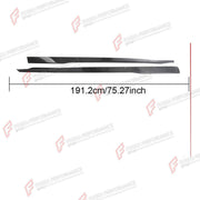 CARBON FIBER SIDE SKIRTS for FORD MUSTANG DARK HORSE GT S650 2024+ FORZA PERFORMANCE Custom Fit
Set includes:

Side Skirts
Material: Carbon Fiber

NOTE: Professional installation is required.

Why “Contact Us for Pricing”?
We don’t display fixed prices because our goal is to offer you the most competitive deal possible. Product costs often decrease over time, and by requesting a quote, you’ll receive our most up-to-date price on market.

SECURED PAYMENT METHODS
PayPal (+4.4% fee)
Visa / Mastercard / America