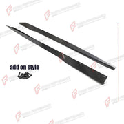 CARBON FIBER SIDE SKIRTS for FORD MUSTANG DARK HORSE GT S650 2024+ FORZA PERFORMANCE Custom Fit
Set includes:

Side Skirts
Material: Carbon Fiber

NOTE: Professional installation is required.

Why “Contact Us for Pricing”?
We don’t display fixed prices because our goal is to offer you the most competitive deal possible. Product costs often decrease over time, and by requesting a quote, you’ll receive our most up-to-date price on market.

SECURED PAYMENT METHODS
PayPal (+4.4% fee)
Visa / Mastercard / America