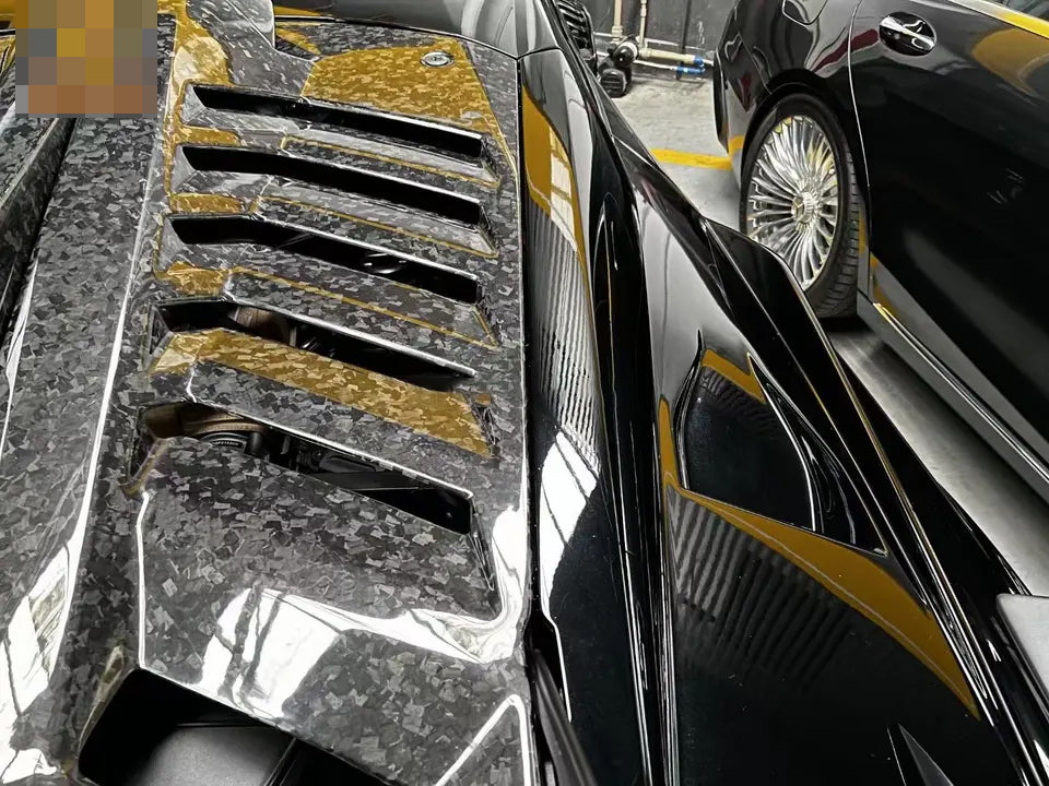 CARBON FIBER REAR ENGINE HOOD COVER for LAMBORGINI HURACAN LP580 LP610 EVO  Set include:   Rear Engine Hood Material: Dry carbon fiber