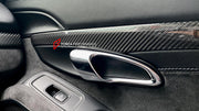 DRY CARBON INTERIOR KIT for PORSCHE 718 982 BOXSTER CAYMAN 2016+

Set includes:

Dashboard Trim
Doors Trim
Central Console Trim
Light Control Trim

Material: Carbon Fiber

CONTACT US FOR PRICING