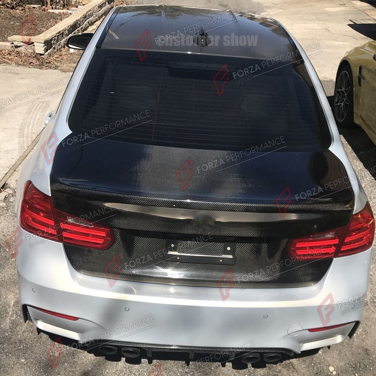 CARBON FIBER TRUNK LID for BMW 3 SERIES F30 M3 F80 2012 - 2018 FORZA PERFORMANCE Custom Fit
Set includes:

Trunk Lid
Material: Carbon Fiber

NOTE: Professional installation is required.

Why “Contact Us for Pricing”?
We don’t display fixed prices because our goal is to offer you the most competitive deal possible. Product costs often decrease over time, and by requesting a quote, you’ll receive our most up-to-date price on market.

SECURED PAYMENT METHODS
PayPal (+4.4% fee)
Visa / Mastercard / American Expr