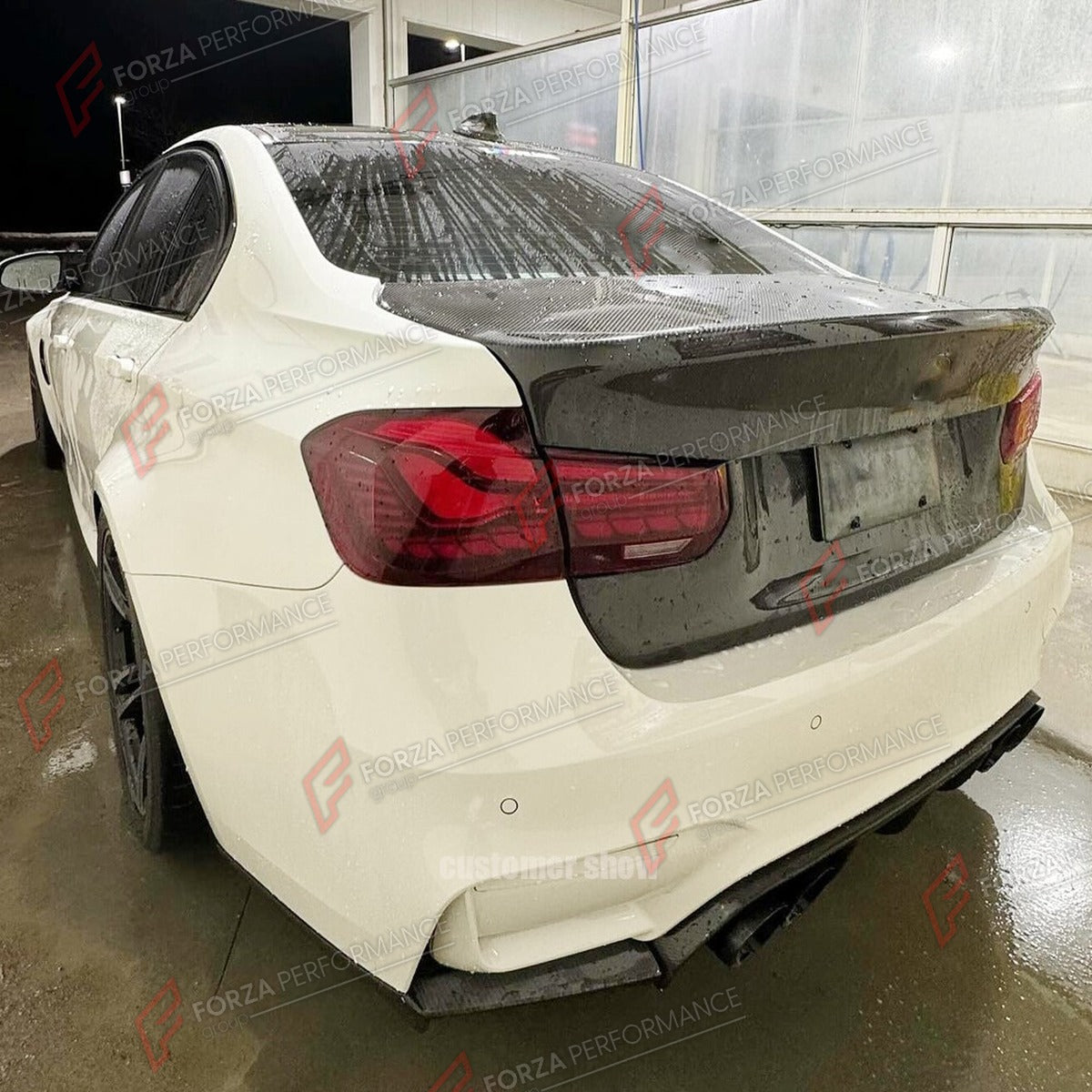 CARBON FIBER TRUNK LID for BMW 3 SERIES F30 M3 F80 2012 - 2018 FORZA PERFORMANCE Custom Fit
Set includes:

Trunk Lid
Material: Carbon Fiber

NOTE: Professional installation is required.

Why “Contact Us for Pricing”?
We don’t display fixed prices because our goal is to offer you the most competitive deal possible. Product costs often decrease over time, and by requesting a quote, you’ll receive our most up-to-date price on market.

SECURED PAYMENT METHODS
PayPal (+4.4% fee)
Visa / Mastercard / American Expr