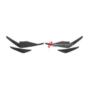 CARBON Front Bumper Canards for Audi R8 V8 V10 Coupe Spyder 2019+
Set includes:

Front Bumper Canards
Material: Carbon

NOTE: Professional installation is required.