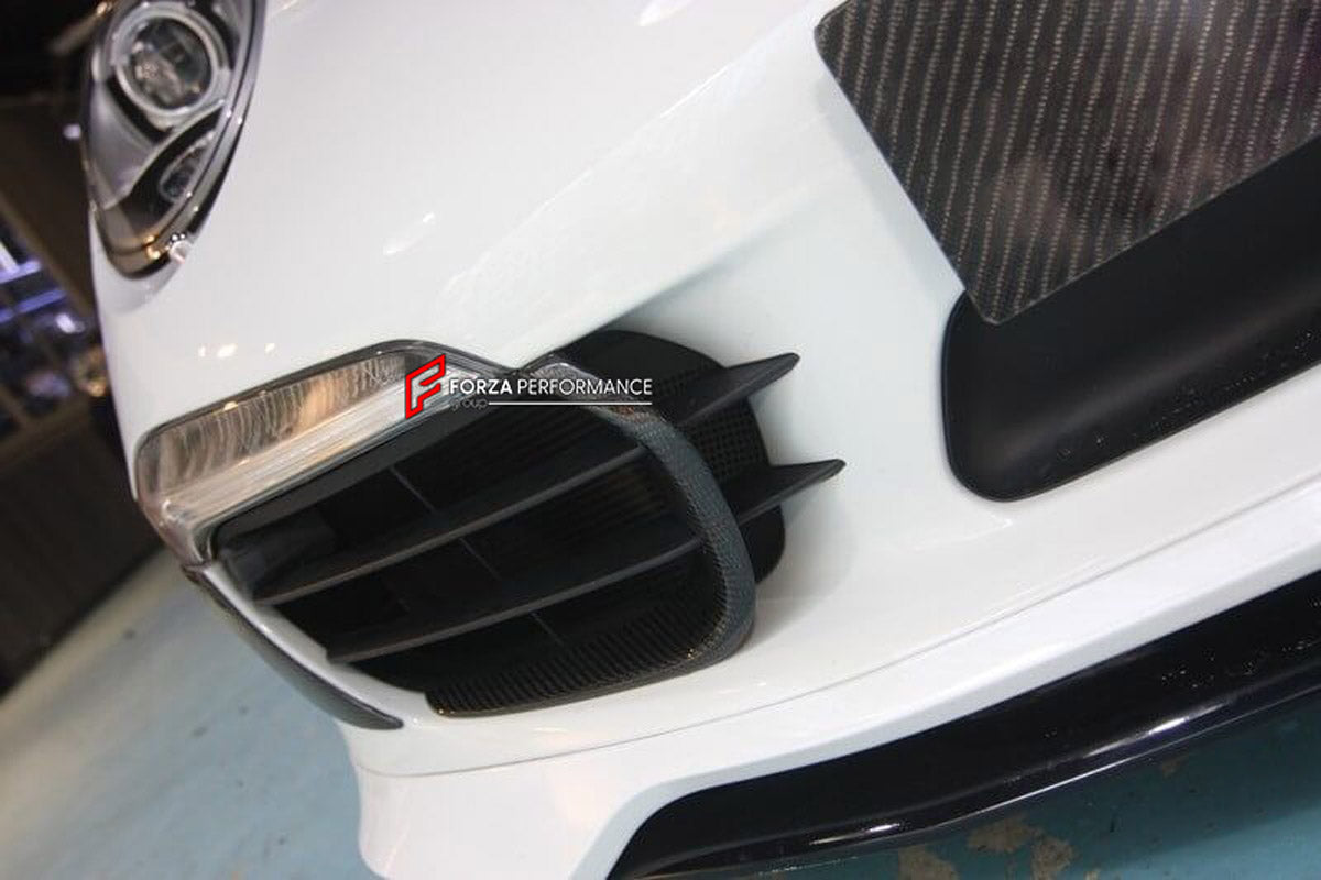 CARBON FRONT CANARD for Porsche 911 991 Carrera FR001S
Set includes:

Front Canards
Material: Carbon

NOTE: Professional installation is required.