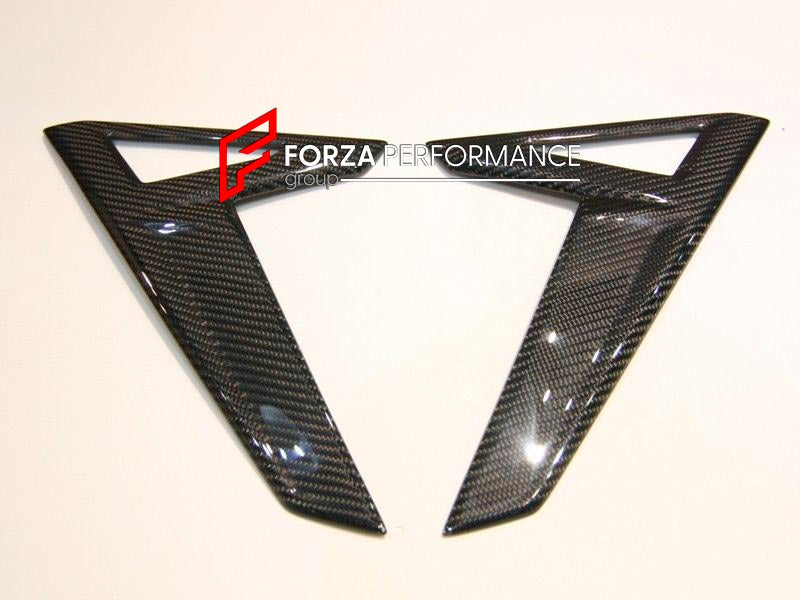 CARBON FRONT FENDER EMBLEM LOGO COVER for TESLA MODEL S