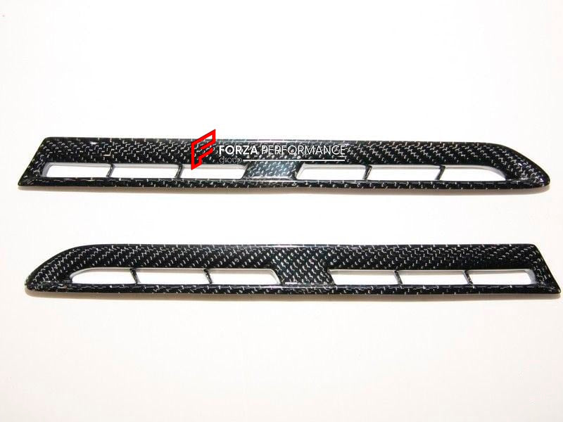 CARBON FRONT FENDER AIR VENTS for NISSAN GT-R R35 2008 - 2014

Set includes:
Front Fender

Material: Carbon

NOTE: Professional installation is required.
