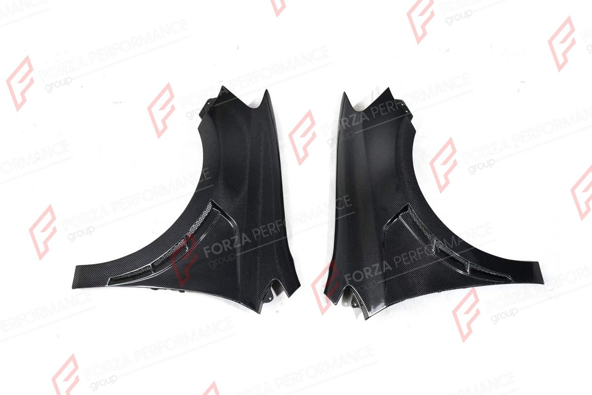 CARBON FRONT FENDERS for VOLKSWAGEN POLO MK5 2009 - 2015

Set includes:
Front Fenders

Material: Carbon

NOTE: Professional installation is required.