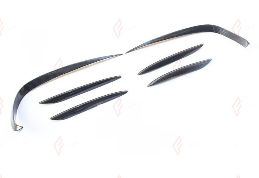 CARBON FRONT FOG LIGHT CANARDS 4 PCS for MERCEDES BENZ E CLASS W213 2016 - 2023
Set includes:

Front Fog Light Canards (4 pcs/set)
Material: Carbon

NOTE: Professional installation is required.