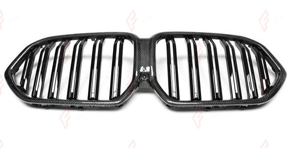 CARBON FRONT GRILLE DUAL SLATS for BMW X6 G06 2020+
Set includes:

Front Grille
Material: Carbon

NOTE: Professional installation is required.