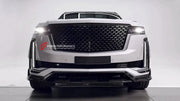 FORZA PERFORMANCE CARBON FRONT LIP AND FRONT BUMPER TRIMS for CADILLAC ESCALADE 2021 - 2024 custom fit MANSORY
