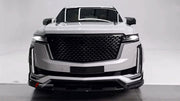FORZA PERFORMANCE CARBON FRONT LIP AND FRONT BUMPER TRIMS for CADILLAC ESCALADE 2021 - 2024 custom fit MANSORY