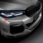 Carbon Front Lip for BMW 5 SERIES G30 LCI 530i 530e 540i M550i xDrive 2021 - 2023
Set includes:

Front Lip
Material: Carbon

NOTE: Professional installation is required.