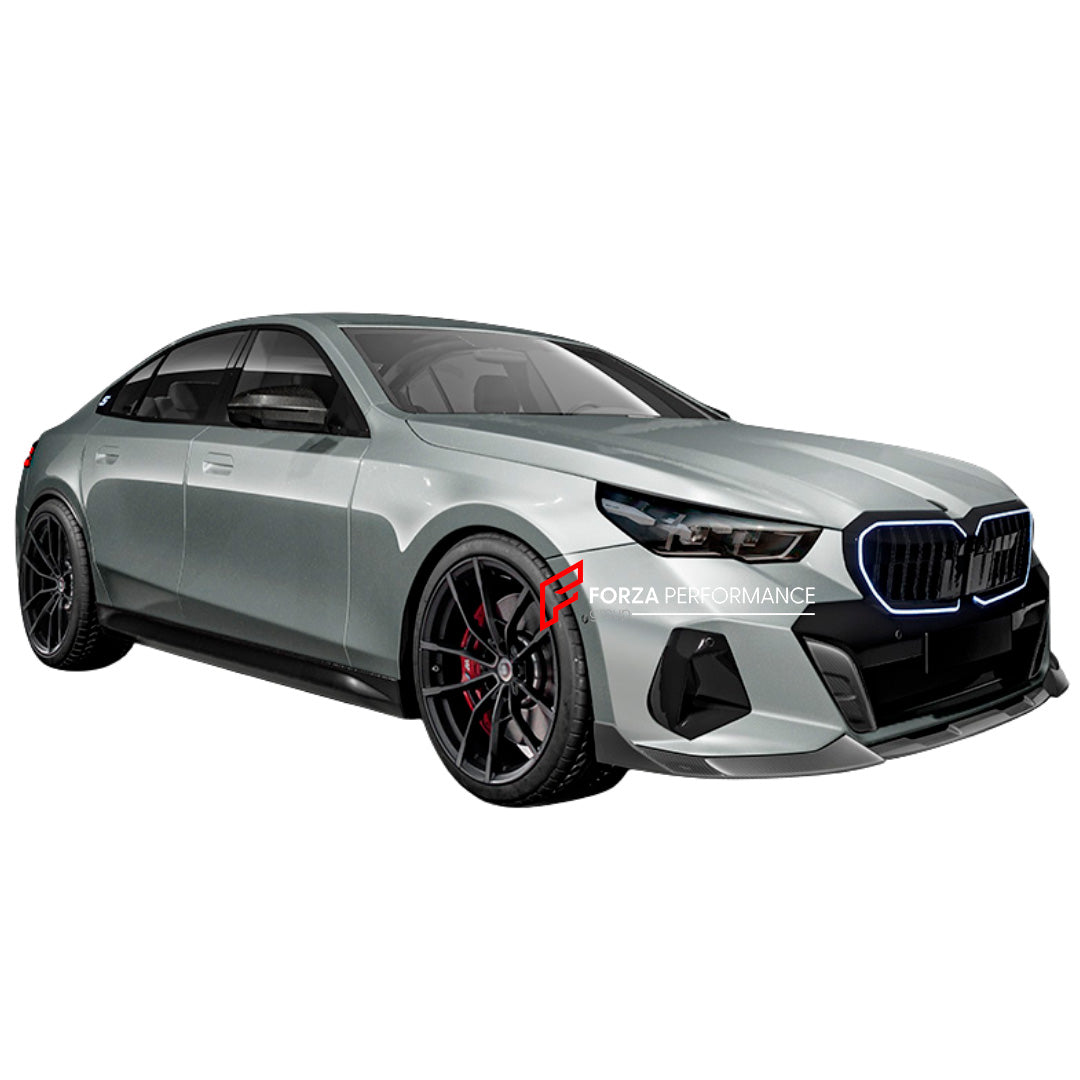 Carbon Front Lip for BMW 5 SERIES G60 G30 2017+
Set includes:

Front Lip
Material: Carbon

NOTE: Professional installation is required.
