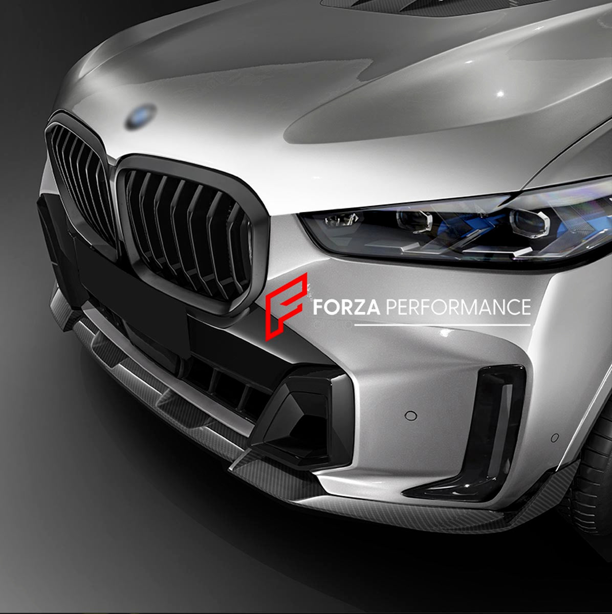 Carbon Front Lip for BMW X5 LCI G05 G18 40i 50e M60i xDrive sDrive 2023+
Set includes:

Front Lip
Material: Carbon

NOTE: Professional installation is required.