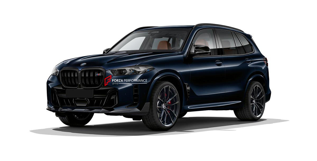 Carbon Front Lip for BMW X5 LCI G05 G18 40i 50e M60i xDrive sDrive 2023+
Set includes:

Front Lip
Material: Carbon

NOTE: Professional installation is required.