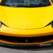 CARBON Front Lip for Ferrari 458 Coupe 2011 - 2013
Set includes:

Front Lip
Material: Carbon

NOTE: Professional installation is required.