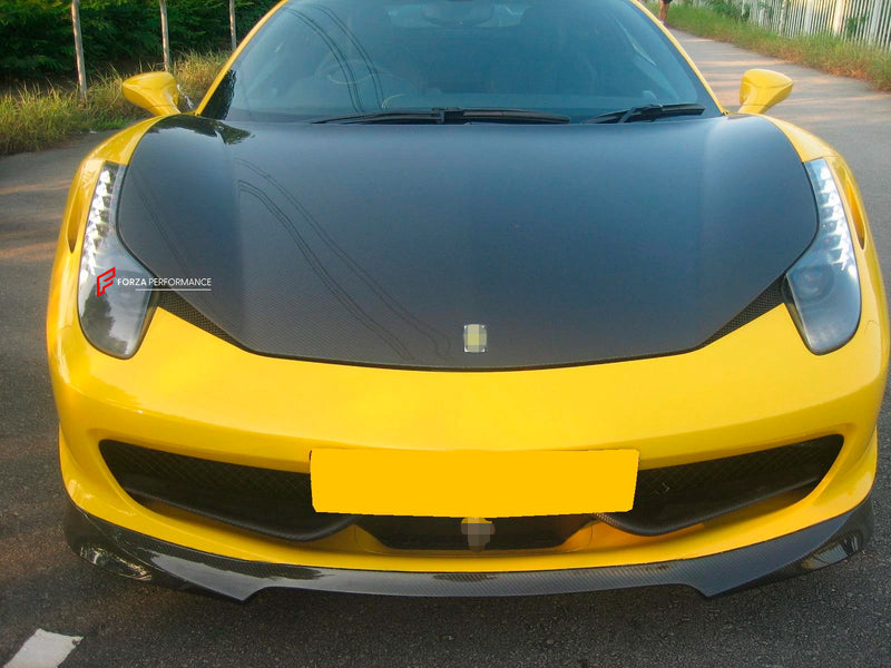 CARBON FRONT LIP for FERRARI 458 ITALIA SPIDER 2009 - 2015