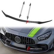 CARBON Front Lip for Mercedes Benz AMG GTR 2016 - 2020
Set includes:

Front Lip
Support rods
Material: Carbon

NOTE: Professional installation is required.