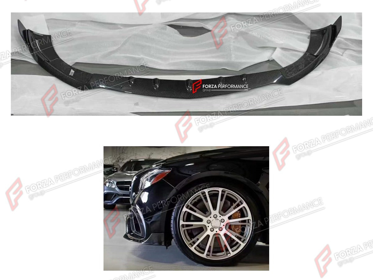 CARBON FRONT LIP for MERCEDES-BENZ E-CLASS E63 AMG W213 2017 - 2020 FORZA PERFORMANCE Custom Fit

Set includes:

Front Lip
Material: Carbon
