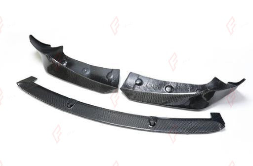 CARBON FRONT LIP for TESLA MODEL 3 2017 - 2023 CMS Style
Set includes:

Front Lip
Material: Carbon + FRP

NOTE: Add-on type - installs over the original part. Professional installation is required.