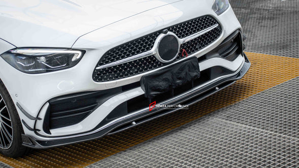CARBON FRONT LIP CANARDS FOR MERCEDES-BENZ W206 C-CLASS 2021+
