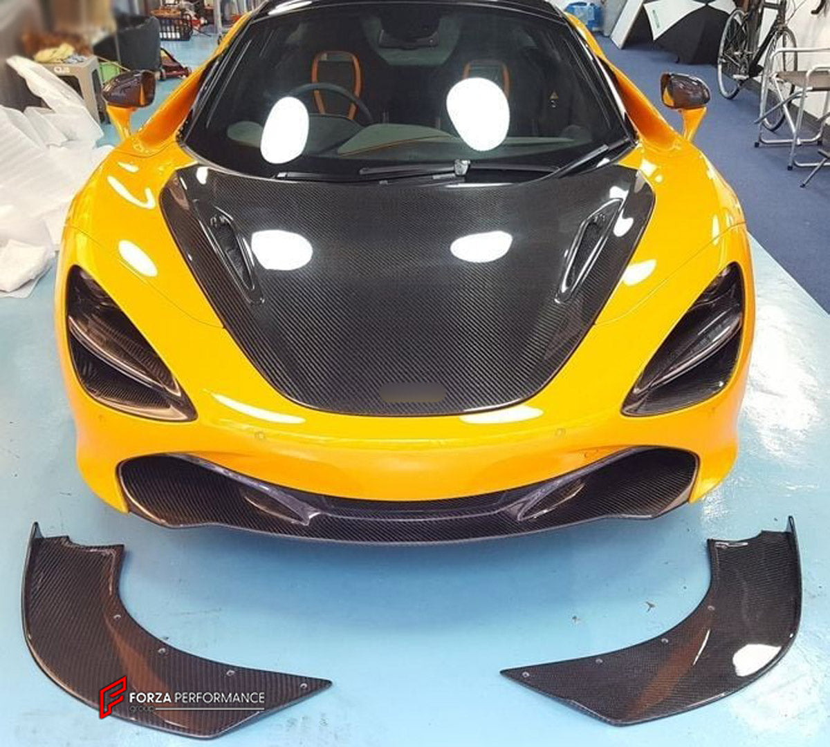 Carbon Front Lip Splitter for McLaren 720S Coupe
Set includes:

Front Lip Splitter
Material: Carbon

NOTE: Professional installation is required.