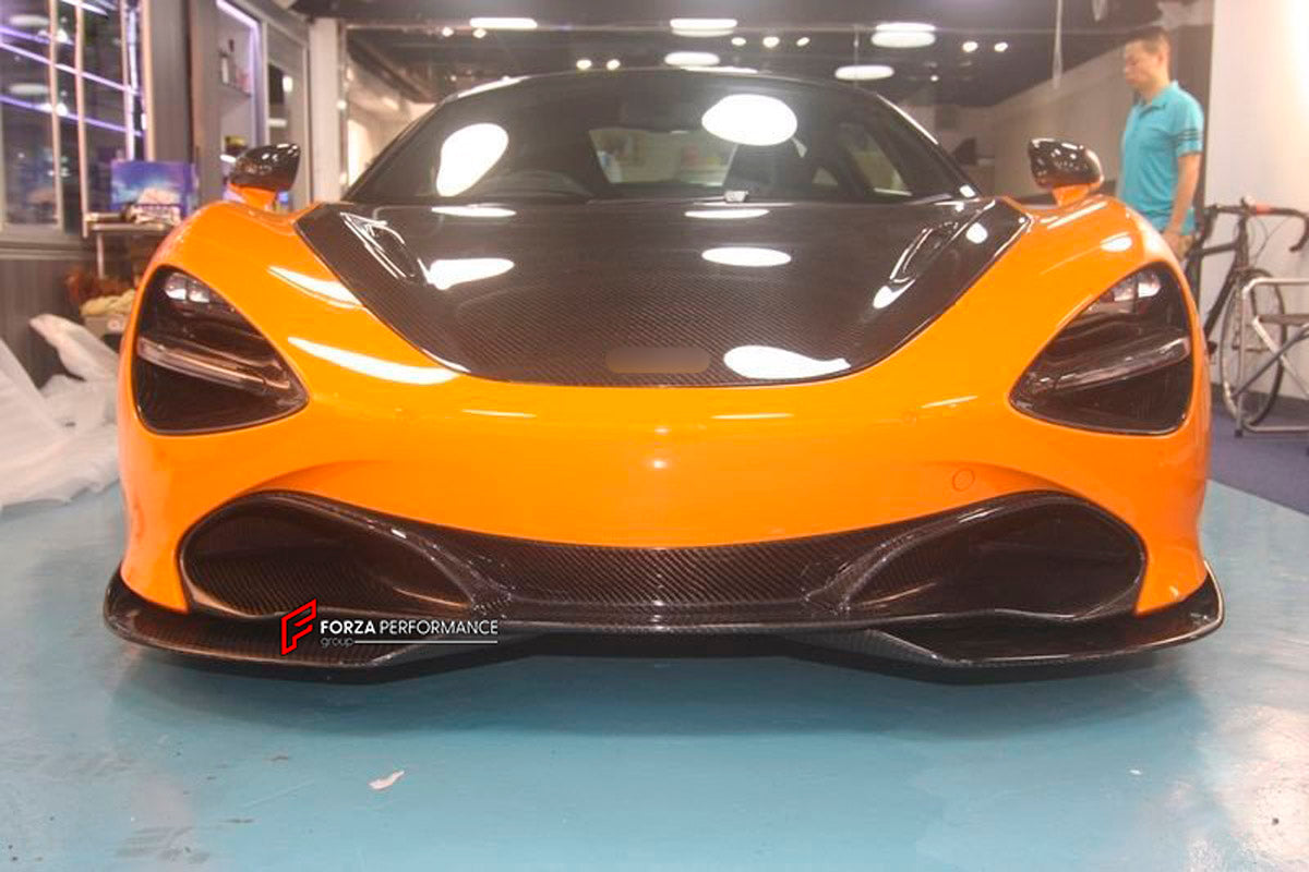Carbon Front Lip Splitter for McLaren 720S Coupe
Set includes:

Front Lip Splitter
Material: Carbon

NOTE: Professional installation is required.